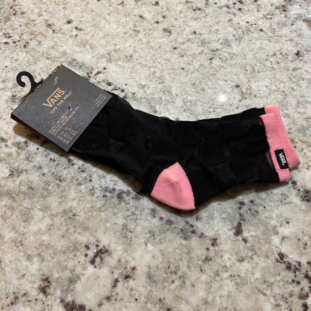 Vans new crew style nylon socks fits women size 5-10